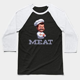 Ron Swanson Cooking Baseball T-Shirt